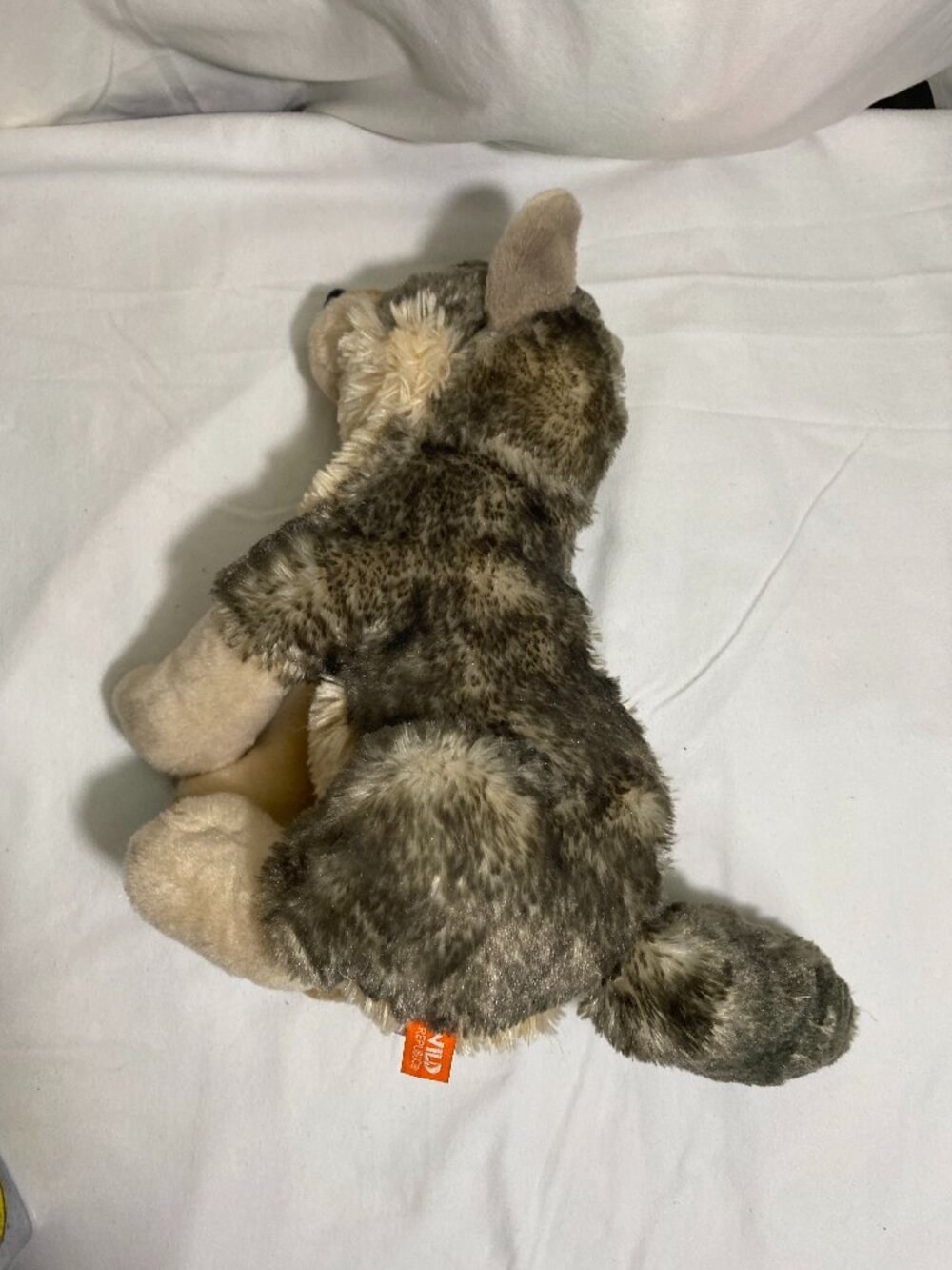 Wild Republic Wolf Plush Stuffed Animal Gray Tan 14” Soft Toy Plushie